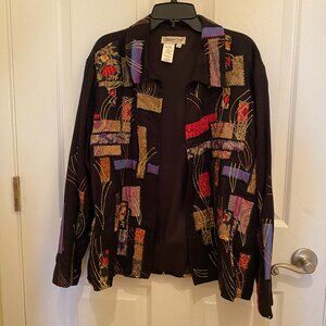 Black patchwork jacket, PL